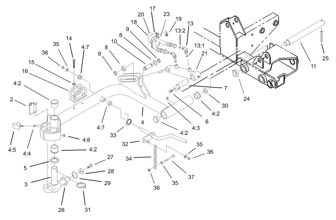 Front Lift Arm Assembly No. 1