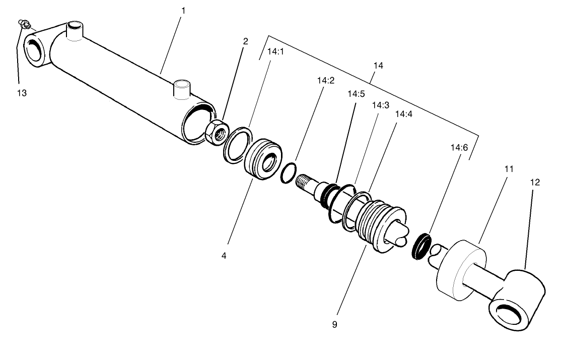 Hydraulic Cylinder Assembly No. 99-6986