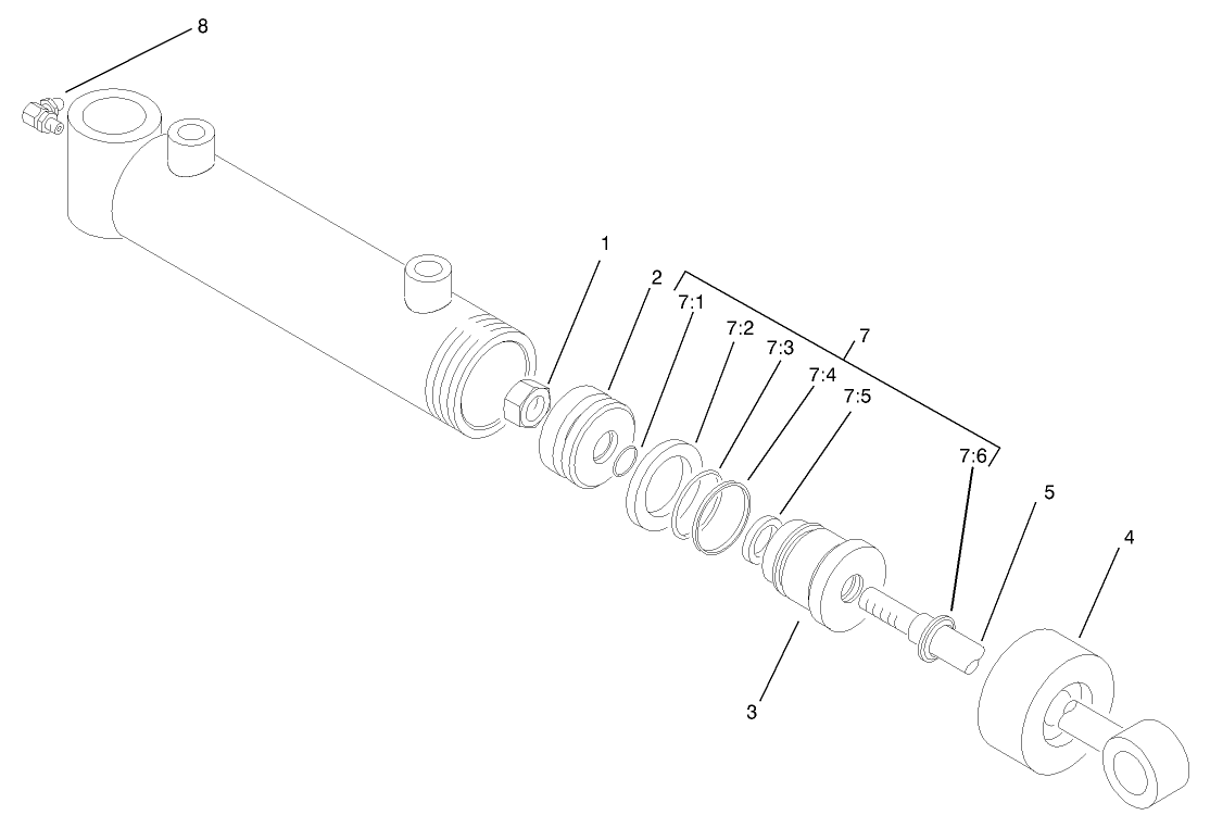 Hydraulic Lift Cylinder Assembly No. 93-2631