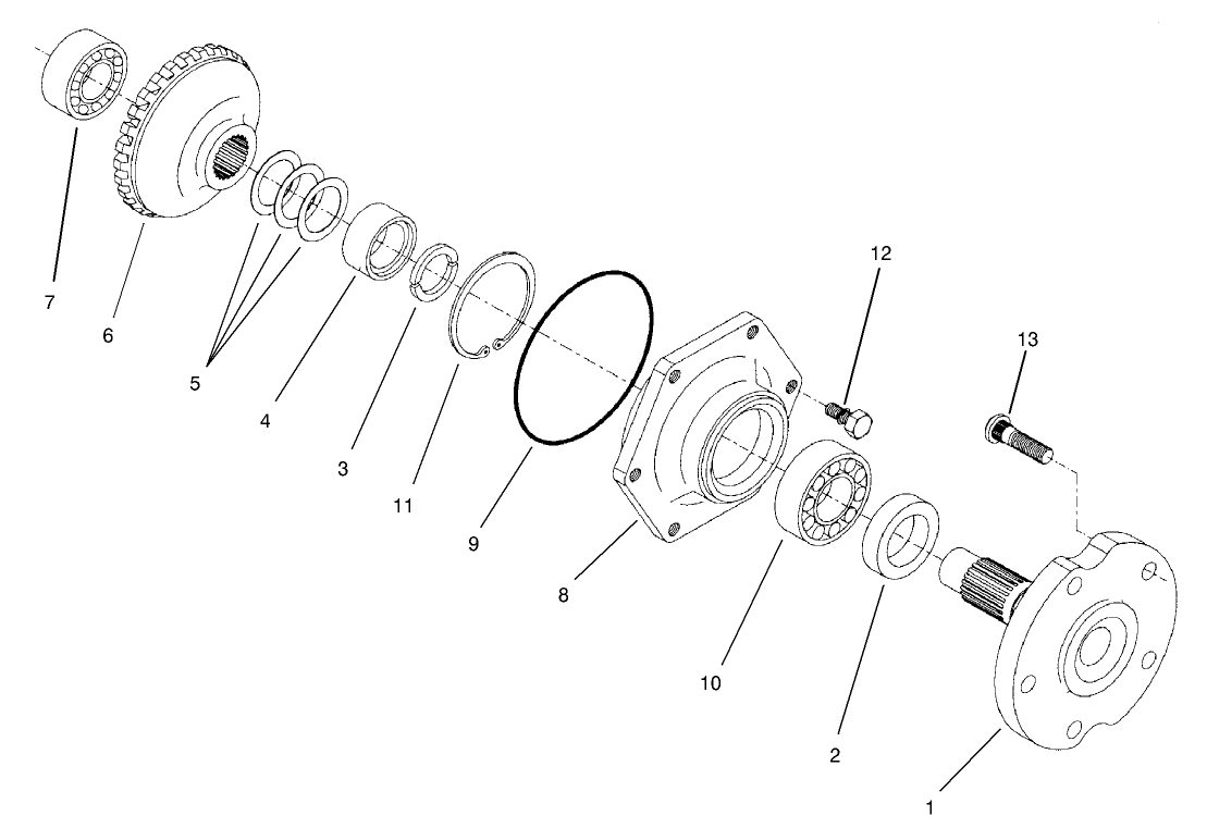Rear Axle Assembly No. 100-3784 (Continued) Axle Assembly