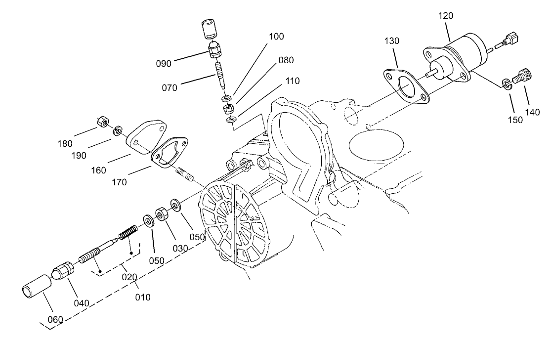 Idle Apparatus, Stop Solenoid and Cover Assembly