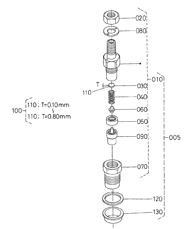 Nozzle Holder Component Assembly