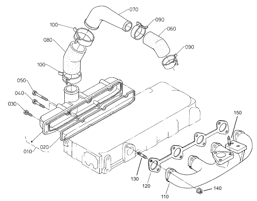 Inlet/Exhaust Manifold Assembly