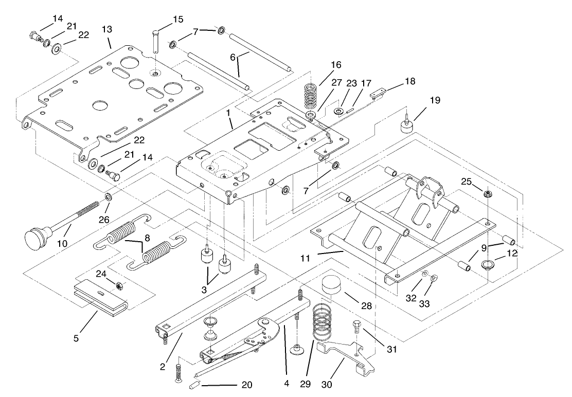 Seat Suspension Assembly No. 75-3000