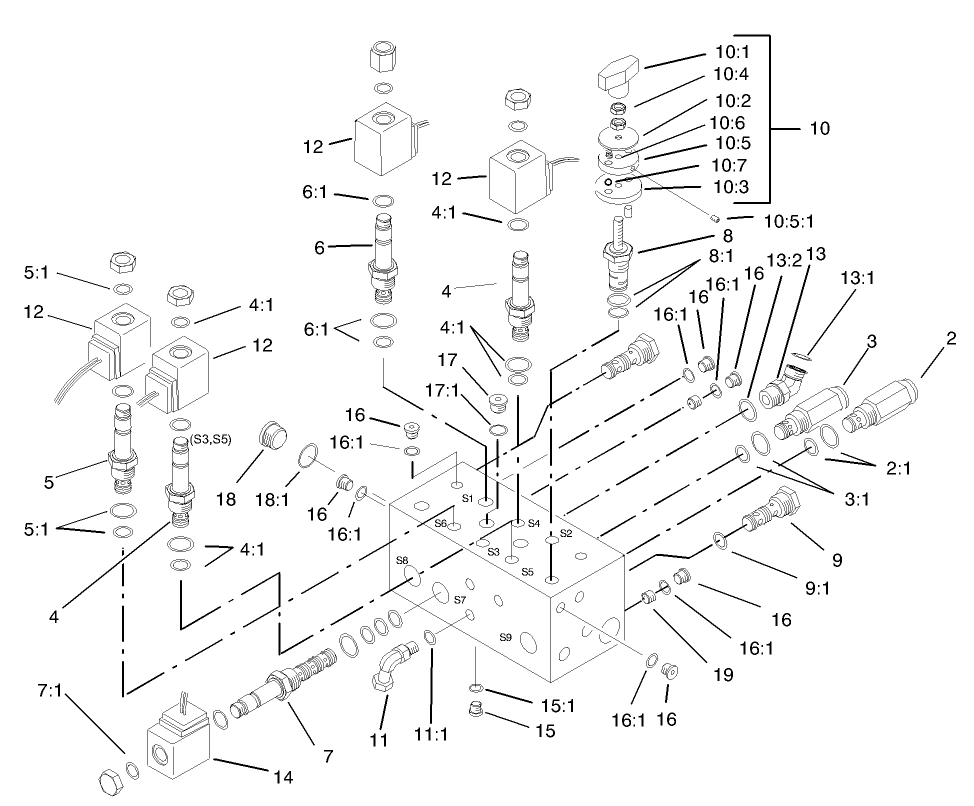 Hydraulic Manifold Assembly No. 98-4579