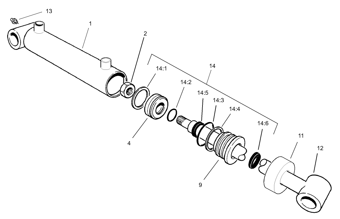 Hydraulic Cylinder Assembly No. 99-6986