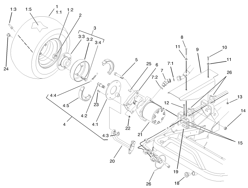 Front Wheel and Brake Assembly