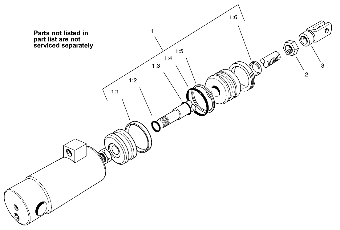 Hydraulic Cylinder Assembly No. 105-3822