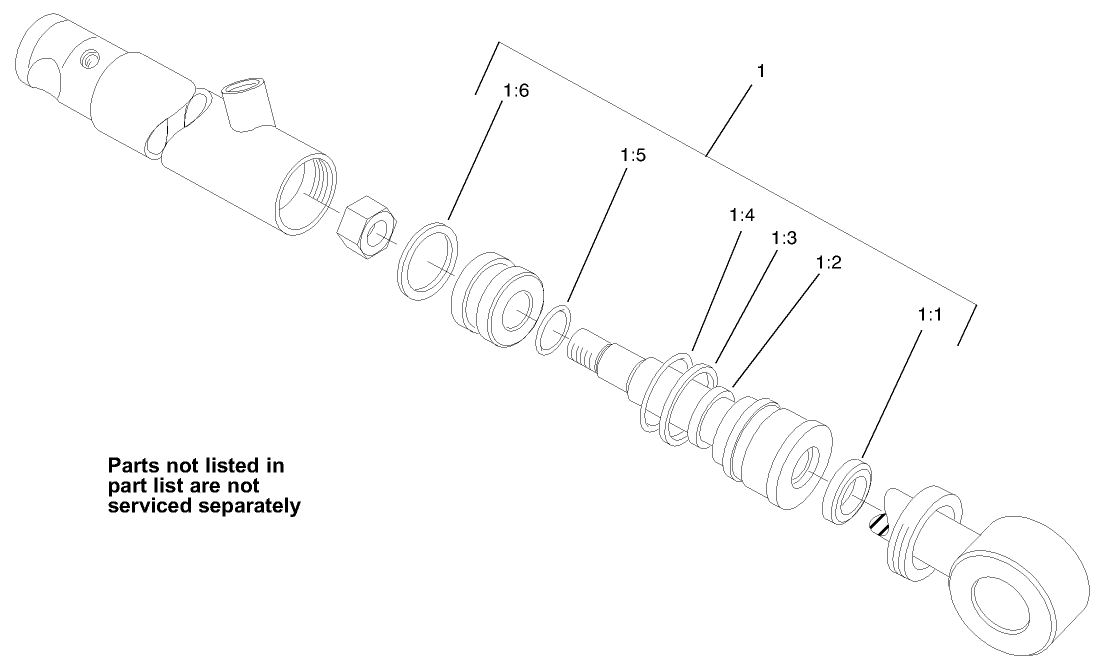 Hydraulic Cylinder Assembly No. 105-3823