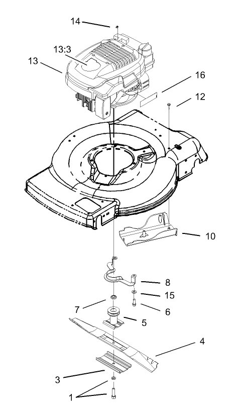 Engine and Blade Assembly