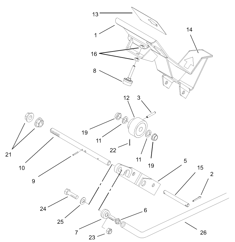 Traction Pedal Assembly
