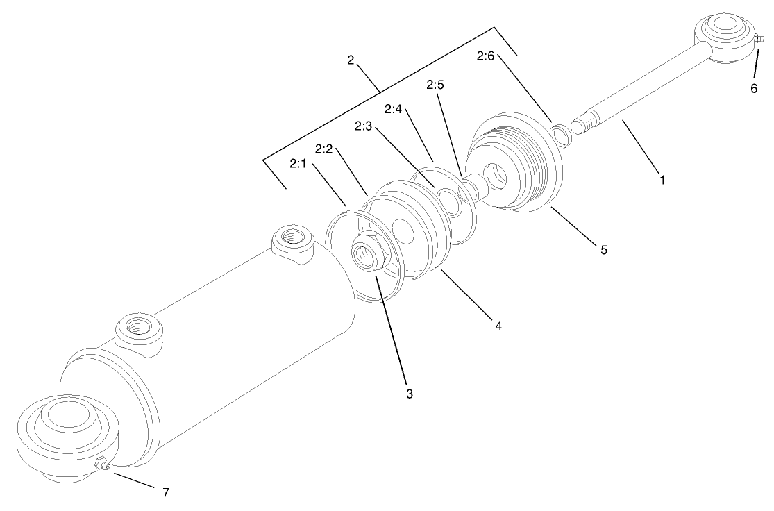Hydraulic Cylinder Assembly No. 76-2070