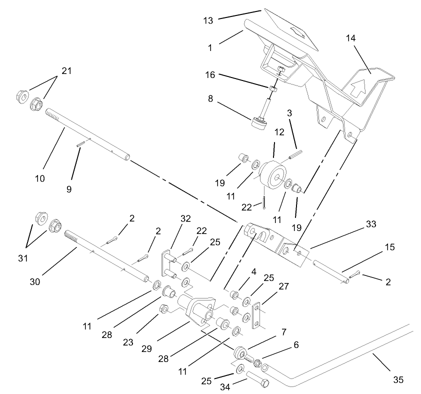 4 Wheel Drive Traction Pedal Assembly