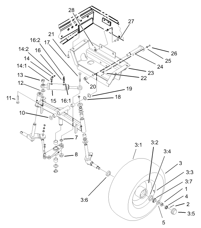 2 WD Rear Axle Assembly