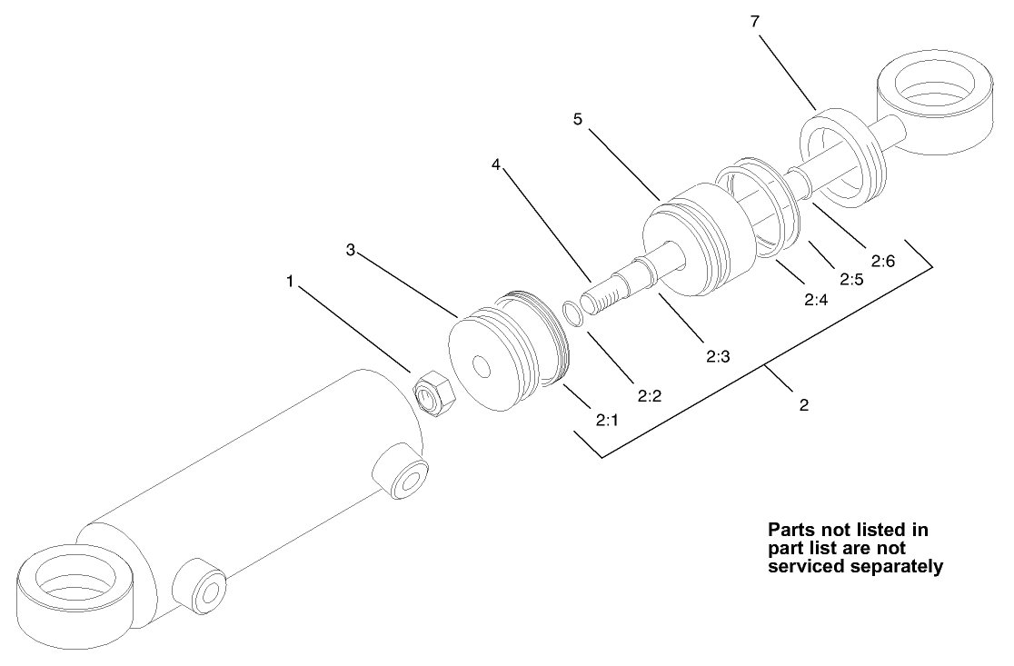 Hydraulic Cylinder Assembly No. 99-2415