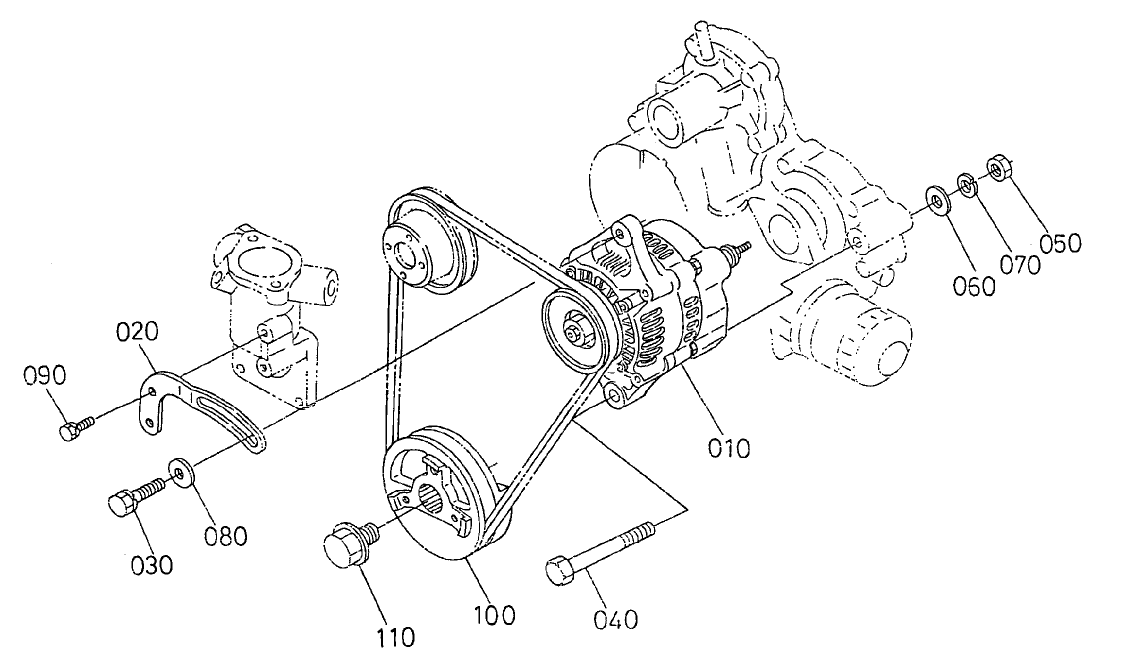 Alternator and Pulley Assembly