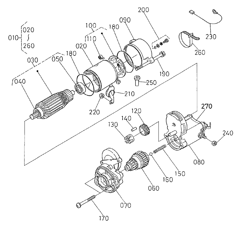 Starter Assembly No. 98-9705