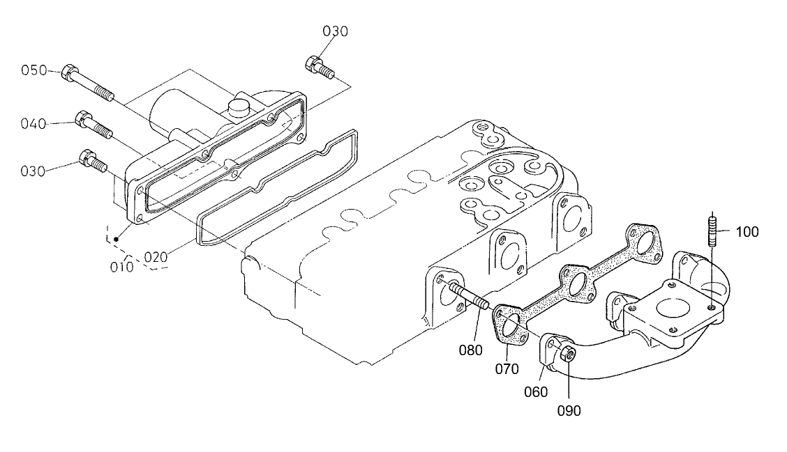 Inlet and Exhaust Manifold Assembly