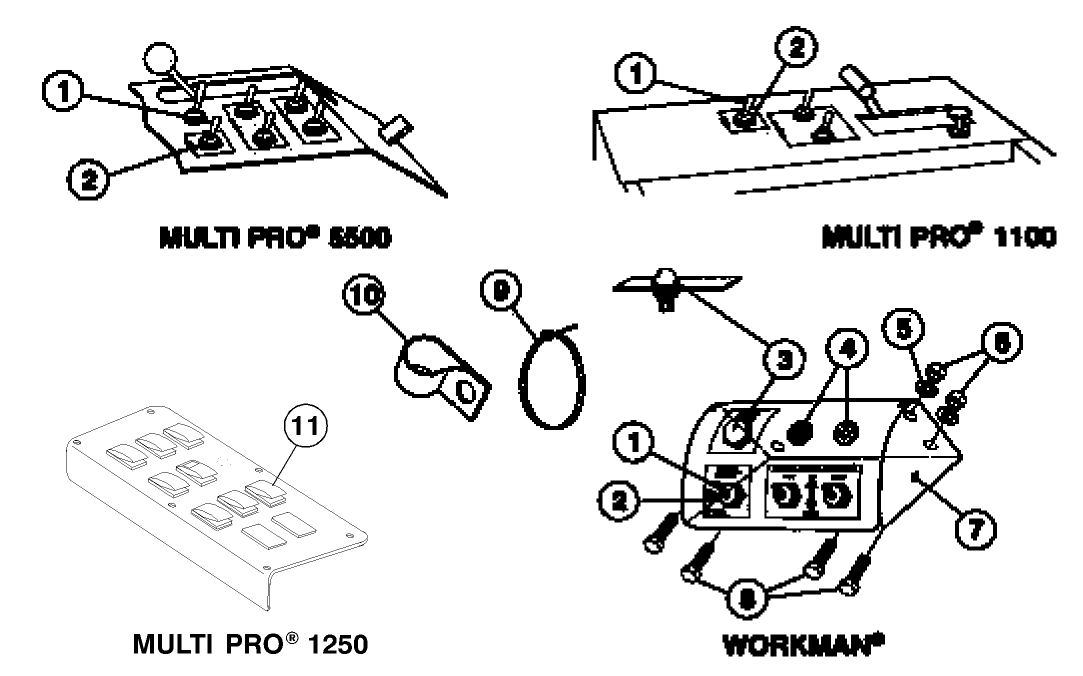 SWITCH PANEL ASS-Y & HARNESS RESTRAINT