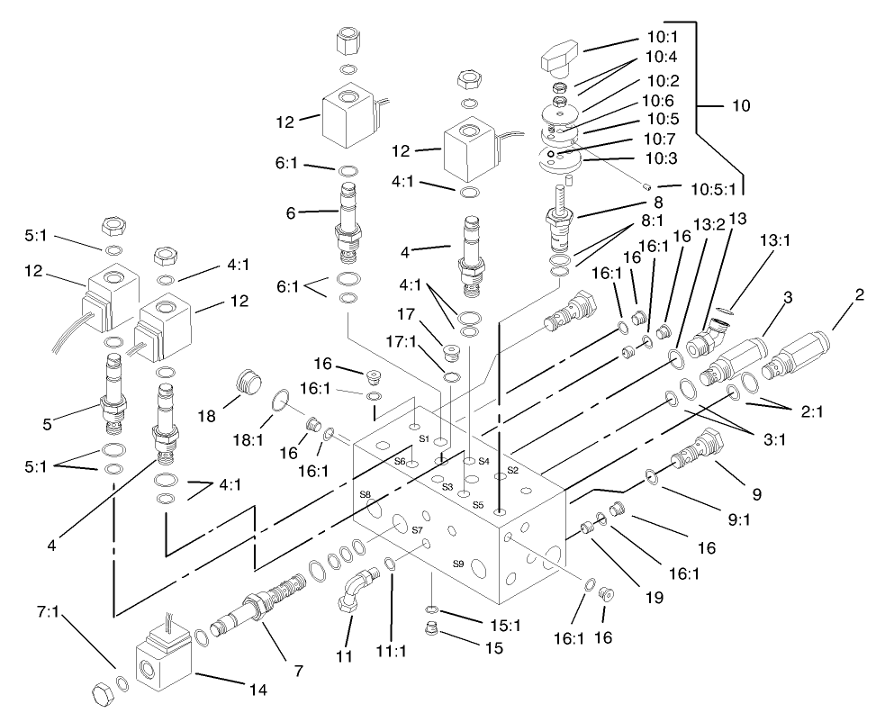 Hydraulic Manifold Assembly No. 98-4579