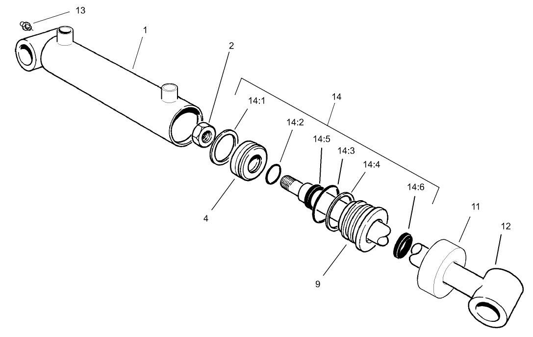 Hydraulic Cylinder Assembly No. 99-6986