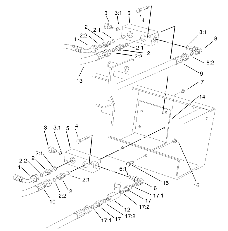 Rear Hydraulic Manifold Assembly