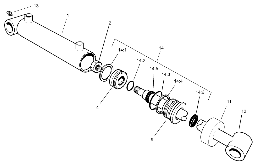 Hydraulic Cylinder Assembly No. 99-6986
