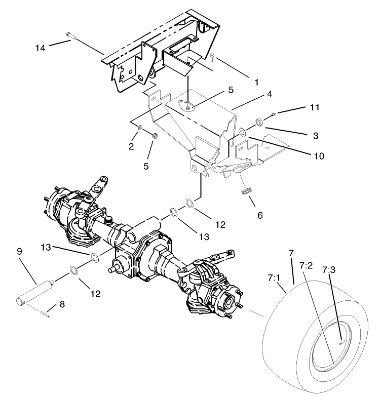 Rear Axle Support Assembly