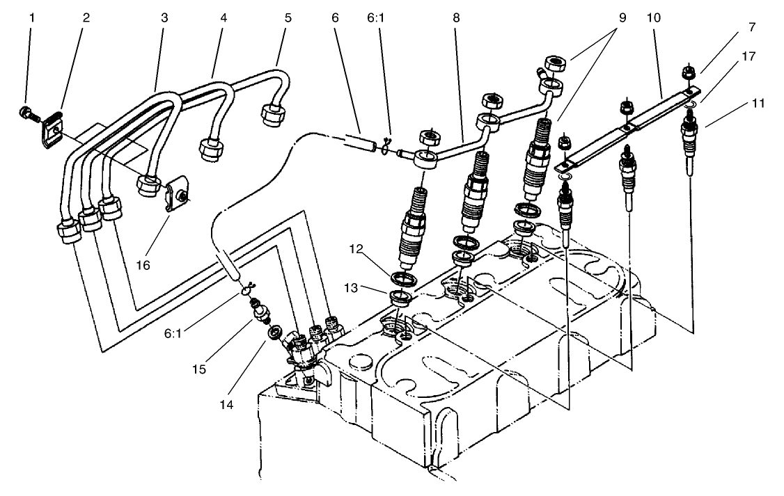 Nozzle Holder and Glow Plug Assembly