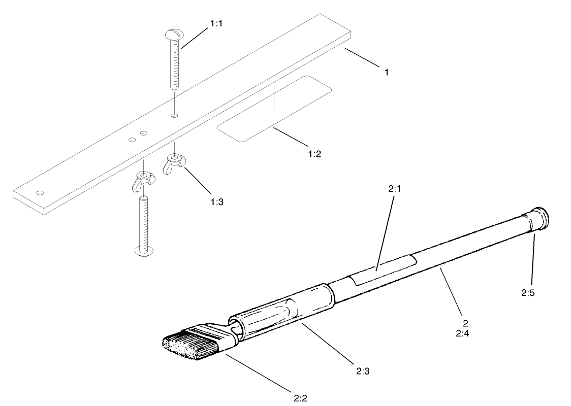 Gauge Bar and Backlapping Brush Assembly