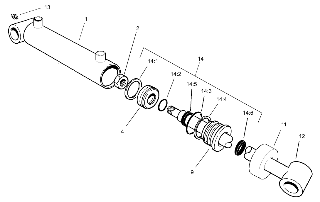 Hydraulic Cylinder Assembly No. 99-6986