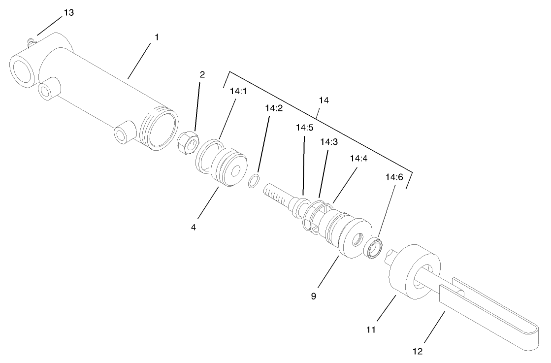 Hydraulic Cylinder Assembly No. 99-6987