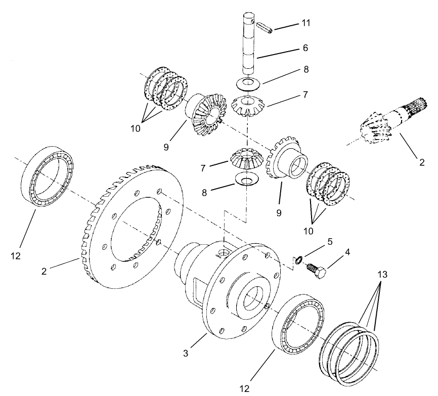 Differential Assembly Rear Axle Assembly No. 100-3784