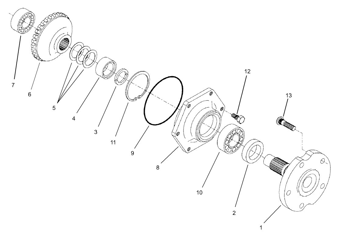 Rear Axle Assembly No. 98-3925 (Continued) Axle Case Assembly
