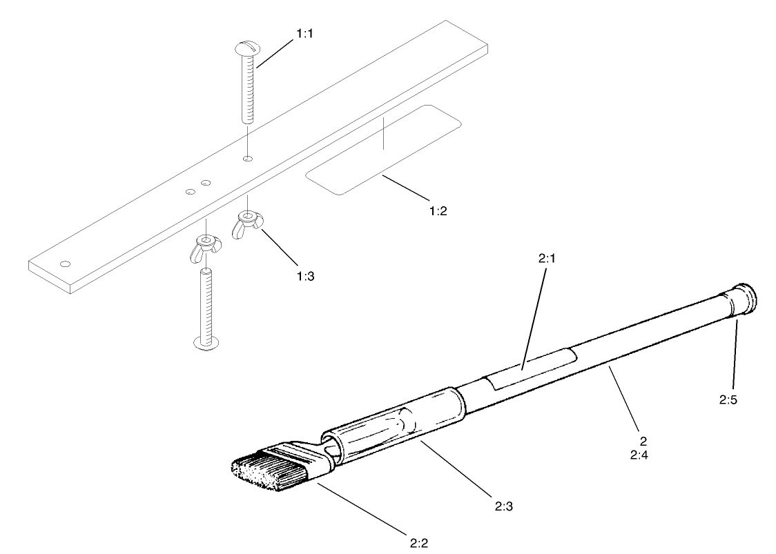 Gauge Bar and Backlapping Brush Assembly
