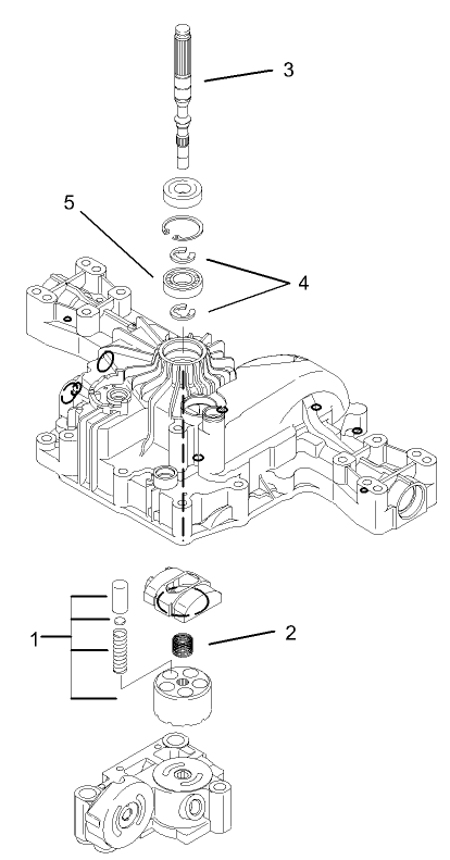 Pump Shaft Assembly  Transmission Assembly No. 104-2889