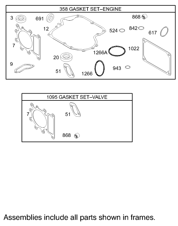 Gasket Assembly Briggs and Stratton 31G777-0121-E1