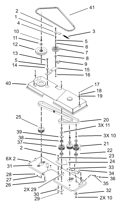 Cutting Pan Drive Assembly