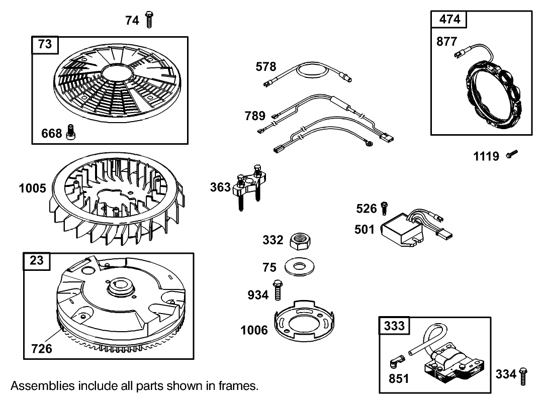 Flywheel Assembly  Briggs and Stratton 406777-0157-E1