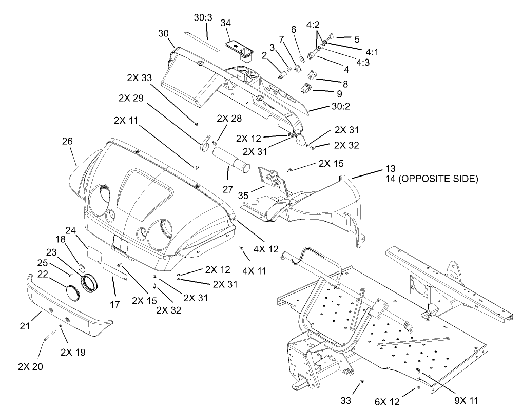 Hood and Fender Assembly