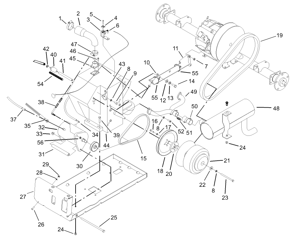 Engine and Clutch Assembly