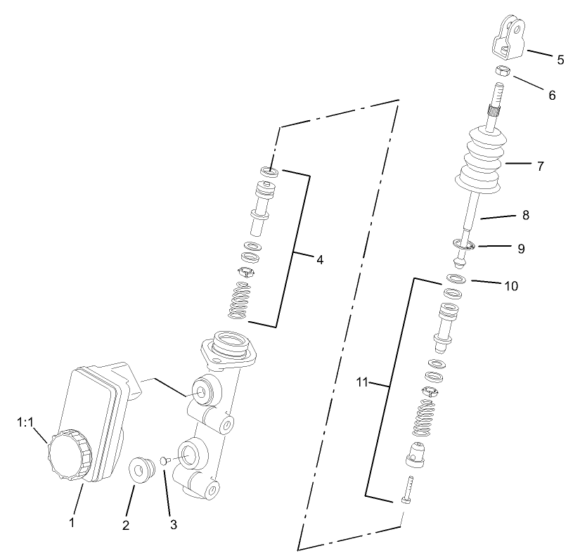 Master Cylinder Assembly No. 104-6782