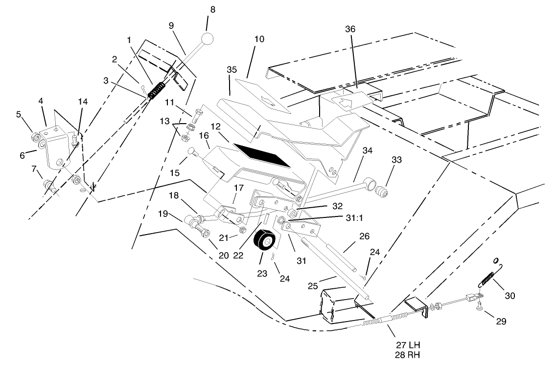 Traction Pedal Assembly