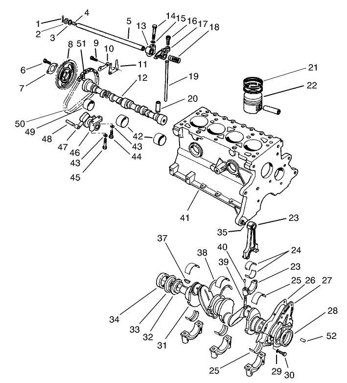 Crankshaft and Camshaft Assembly