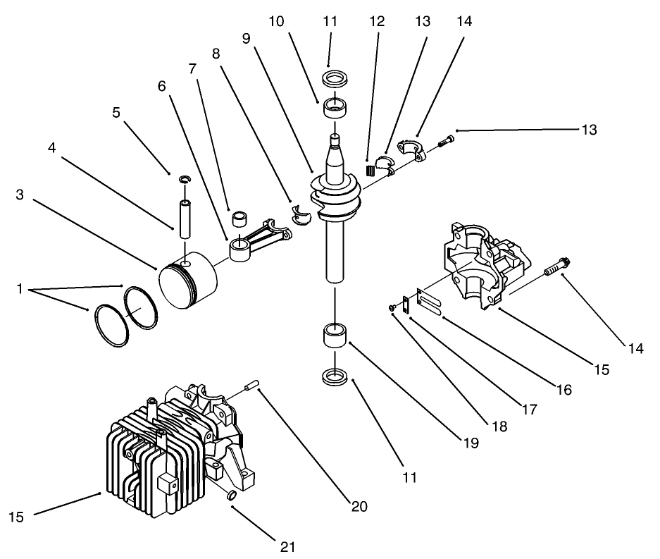 Block Assembly (Model No. 20442 Only)