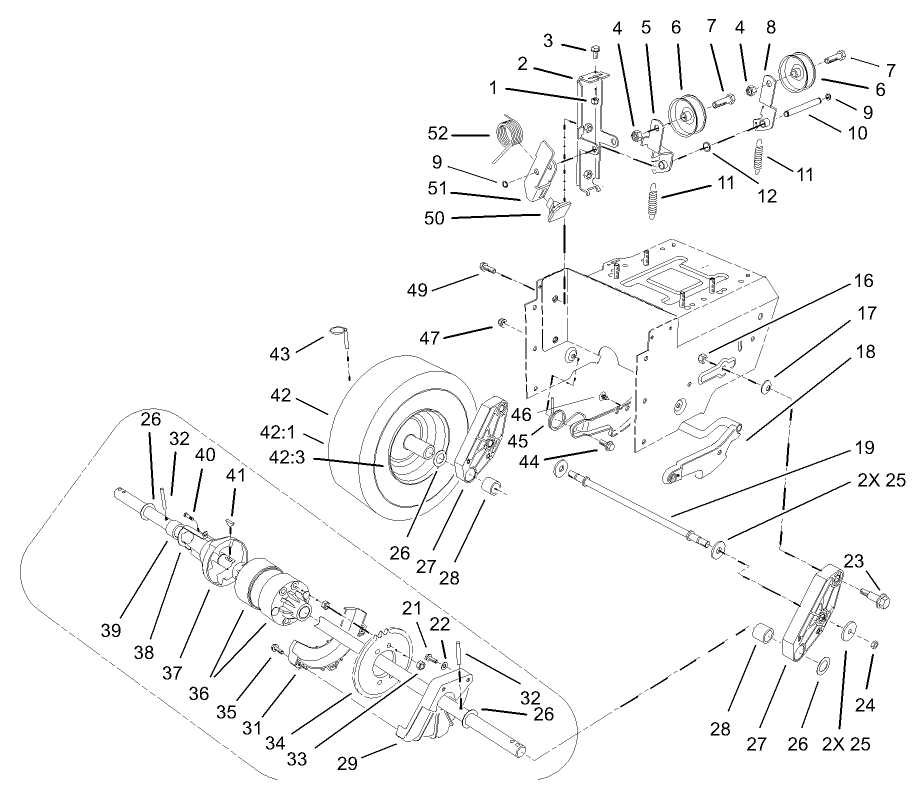 Lower Traction Assembly