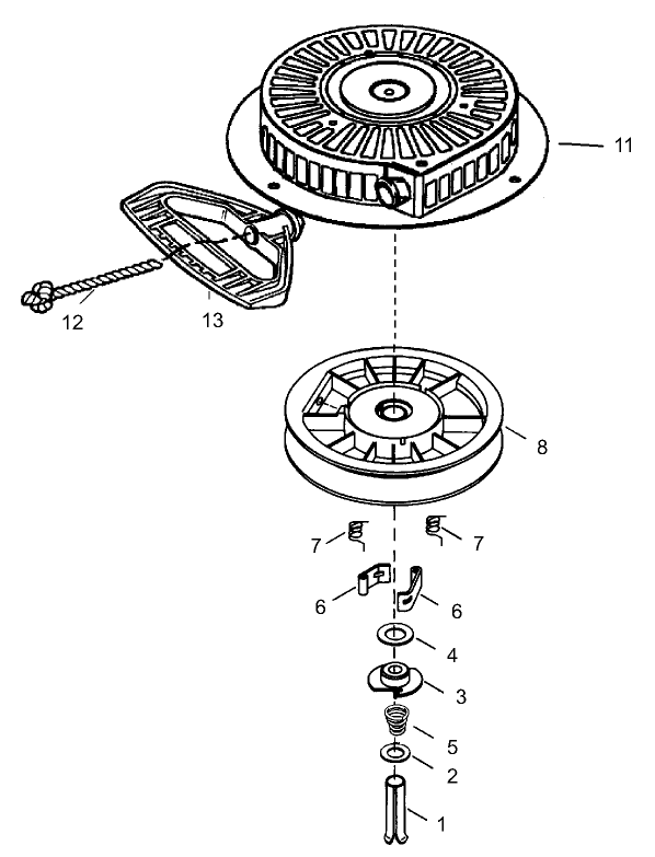 Recoil Starter Part No. 590749
