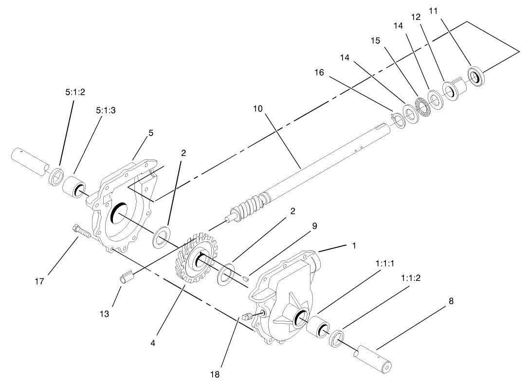 32in Auger Gearcase Assembly Part No. 74-1562