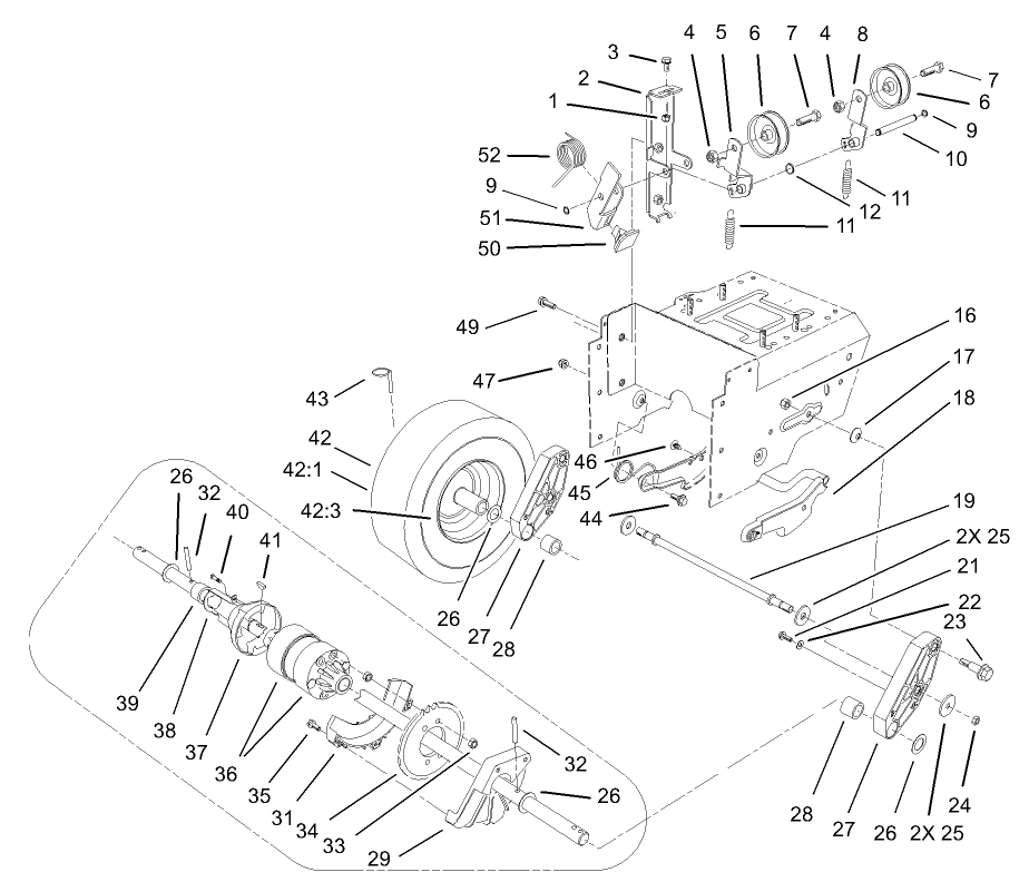 Lower Traction Assembly