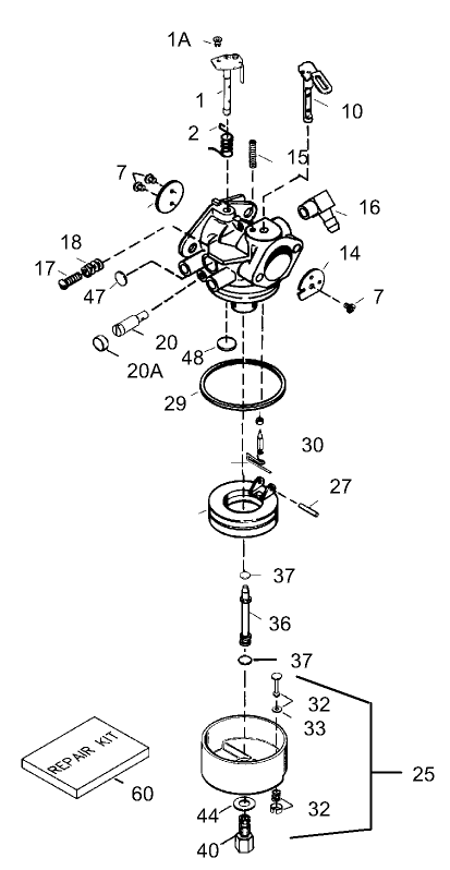 Carburetor Part No. 640105